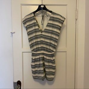 Madewell striped romper coverup, XS